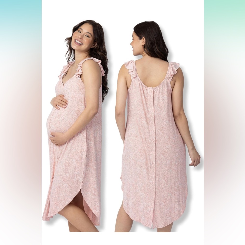 Kindred Bravely Ruffle Strap Labor & Delivery Gown, worn once home from hospital
